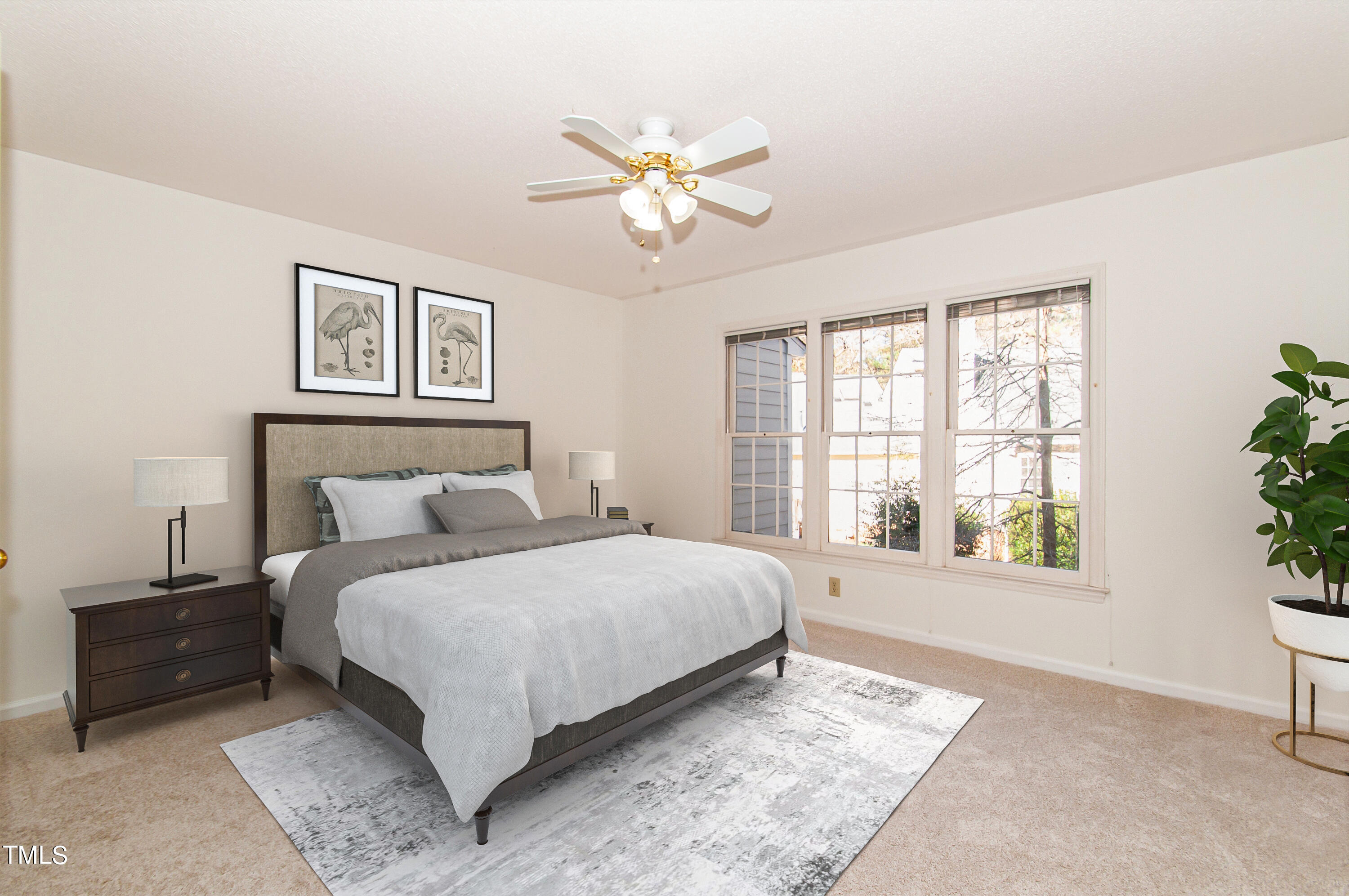27 Renwick Court Raleigh, NC 27615 - Photo 7 of 49 Master Bedroom stagedjpg