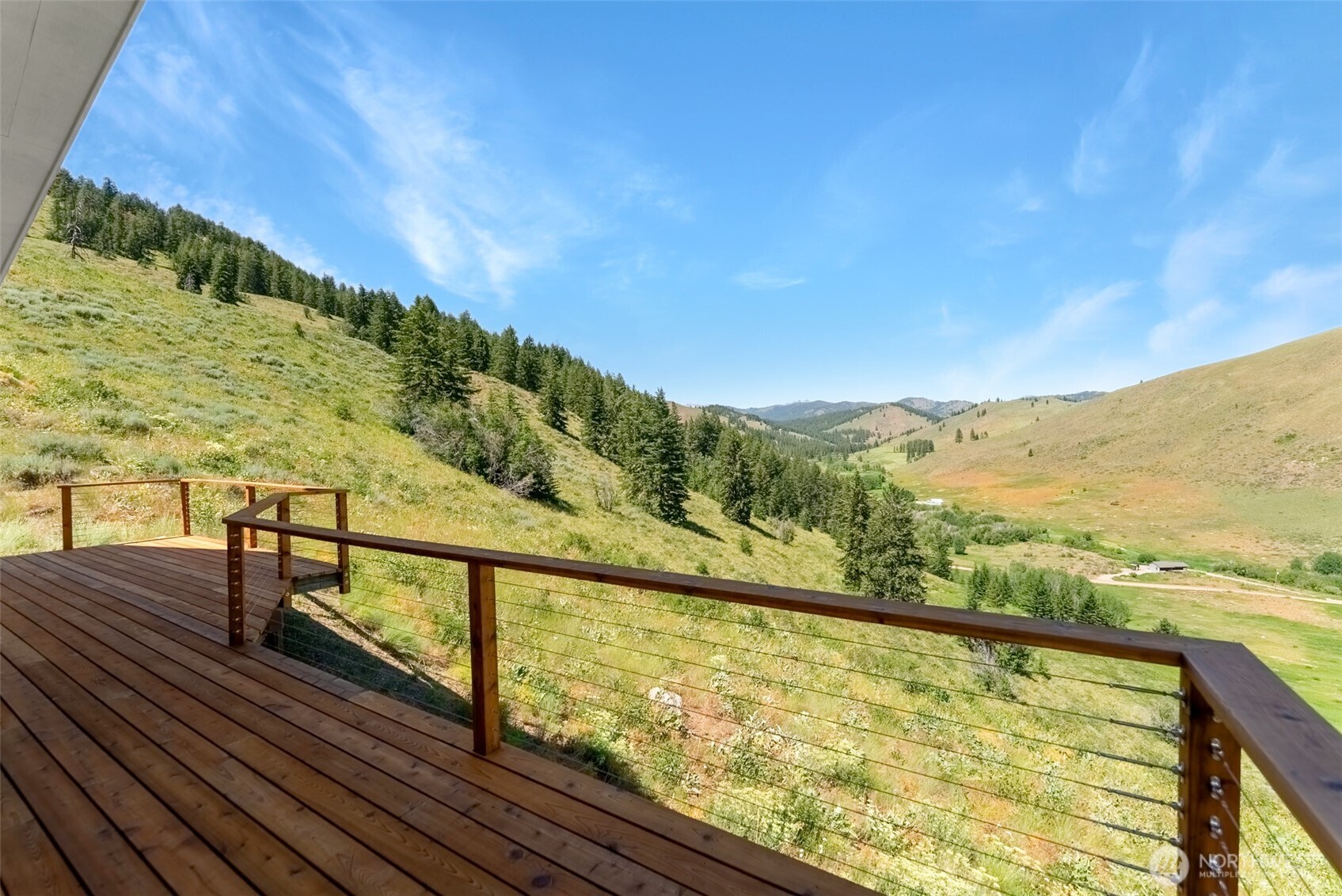 427 Rendezvous Road Winthrop, WA 98862 - Photo 7 of 40 a view of mountain with wooden floor