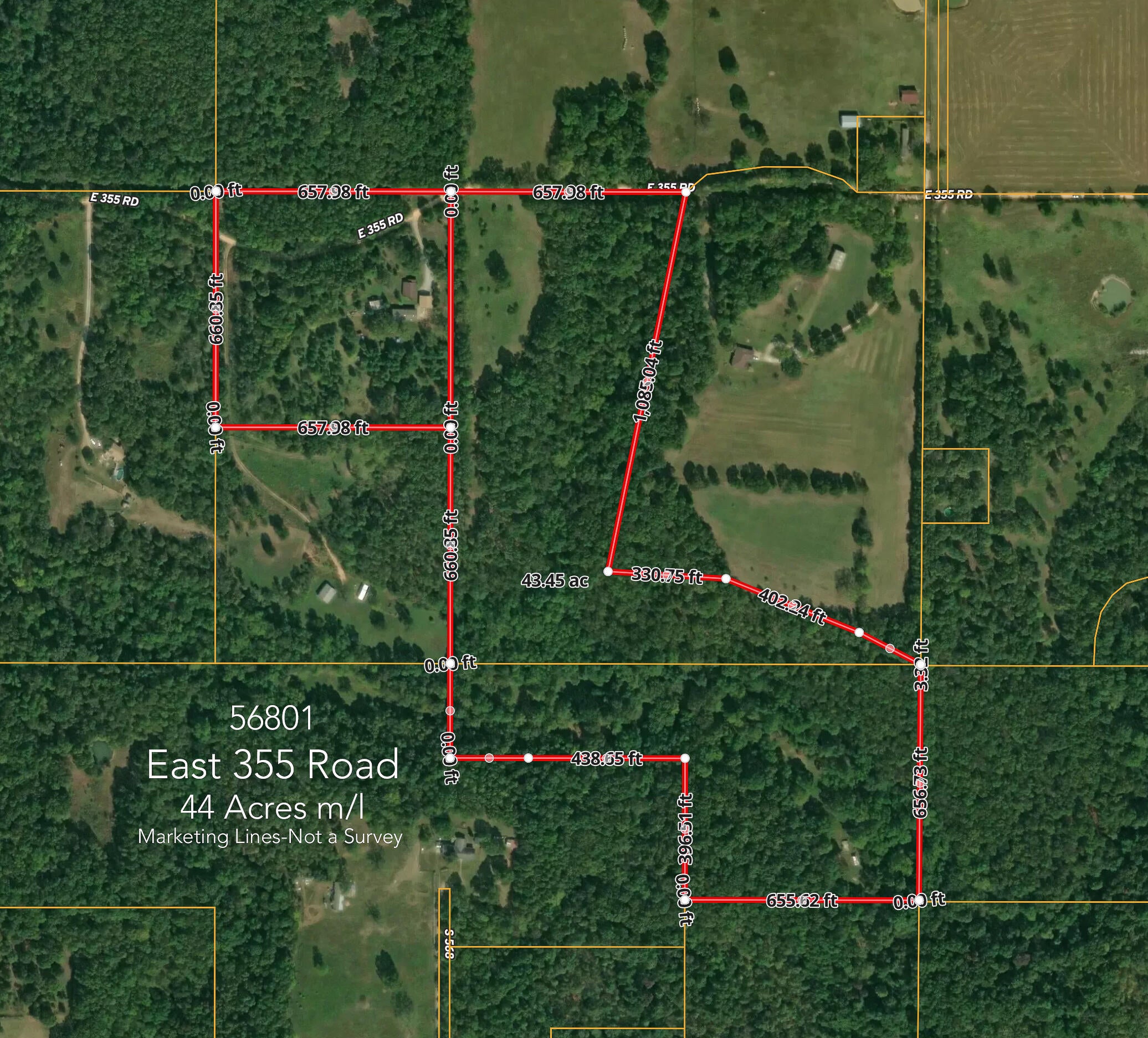 56801 East 355 Road Jay, OK 74346 - Photo 2 of 44 10 ac & 34 ac tract