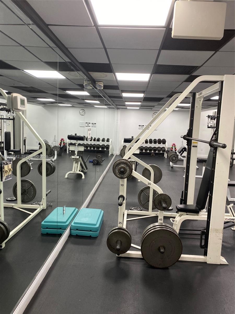 555 Northeast 15th Street, Unit 14K Miami, FL 33132 - Photo 30 of 47 a view of a room with gym equipment