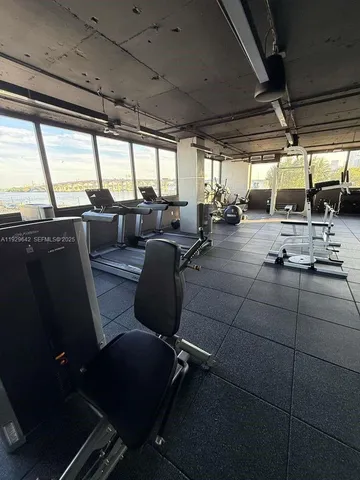 an empty room with a natural light