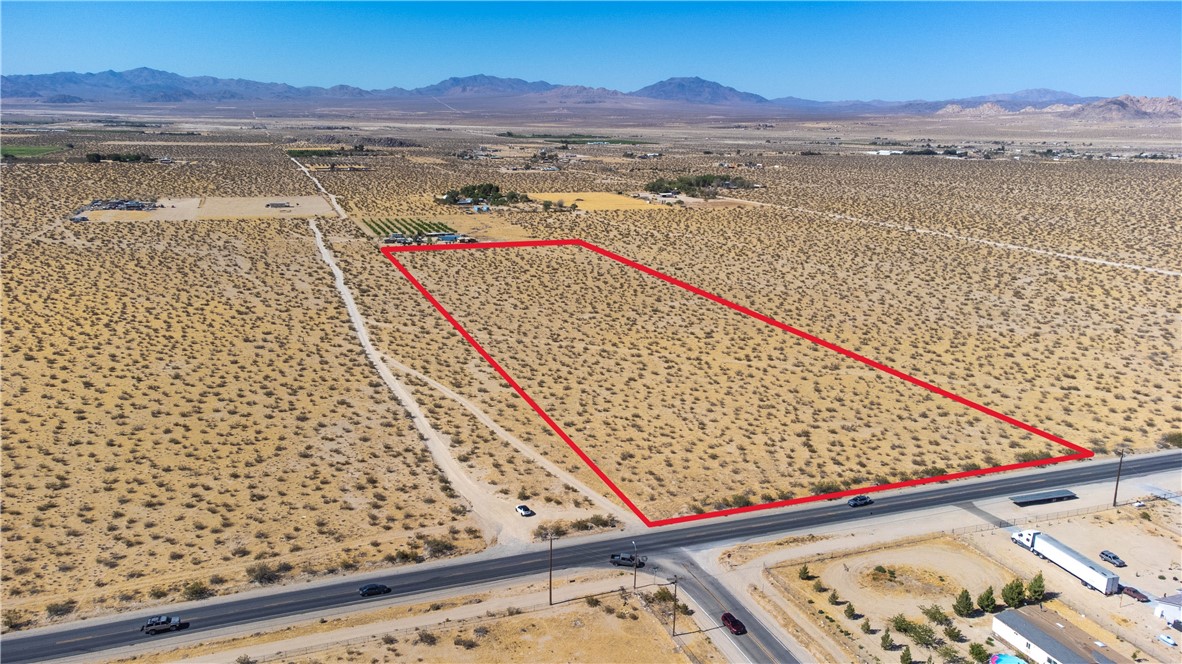 247 Old Woman Springs Road Lucerne Valley, CA 92356 - Photo 6 of 14 NE facing view of CA Hwy 247 / Old Woman Springs Road and Visalia Ave