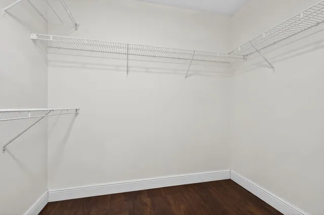 a bathroom with a shower and toilet