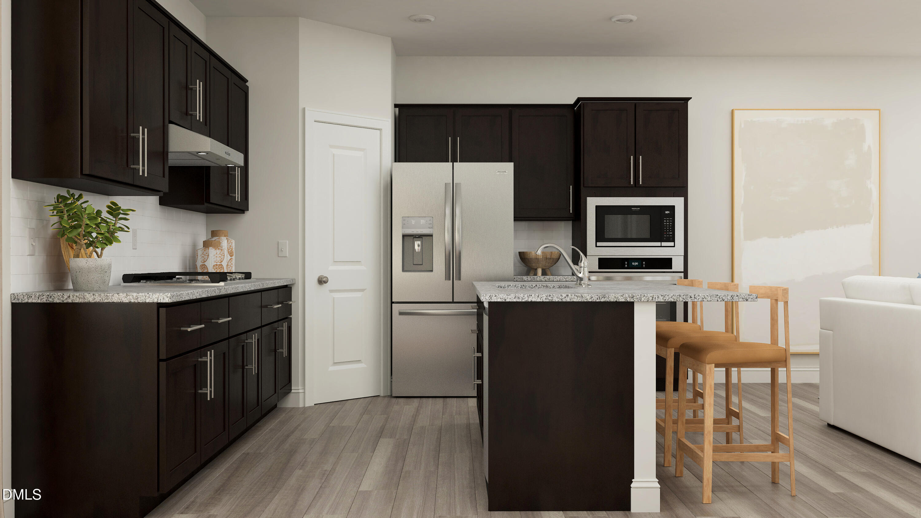 360 Calvander Lane Apex, NC 27539 - Photo 2 of 35 a kitchen with stainless steel appliances a stove a sink and a microwave