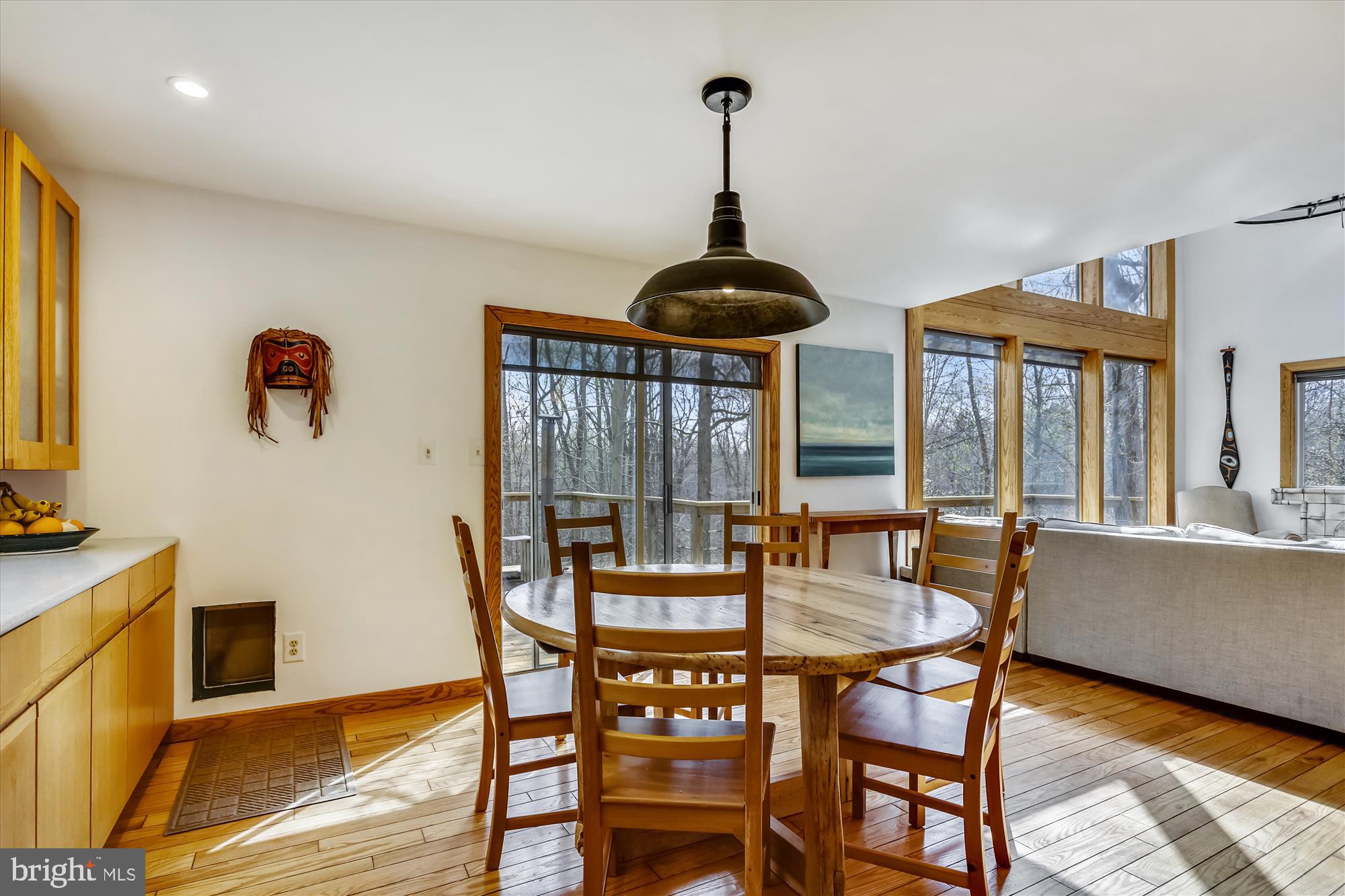 6840 Steamboat Landing Road Accokeek, MD 20607 - Photo 29 of 66 Dining room opens to deck and living room