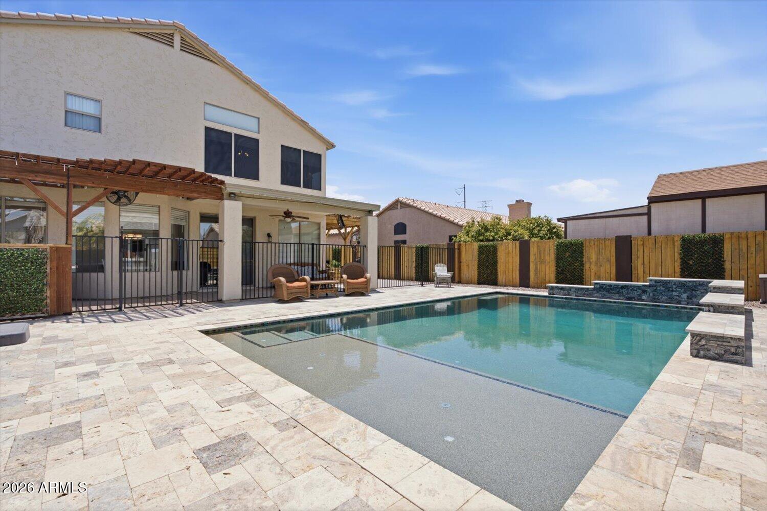 1894 East Mineral Road Gilbert, AZ 85234 - Photo 28 of 48 a view of a house with swimming pool