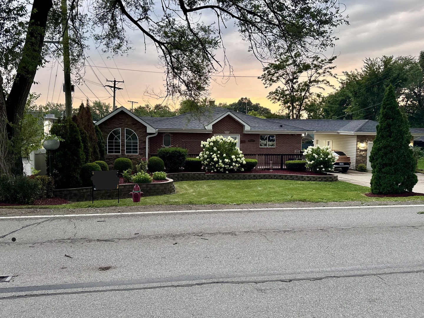 front view of house with a yard
