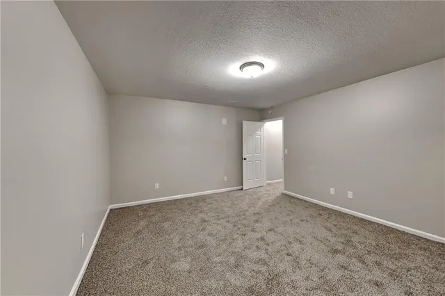 an empty room with an entryway