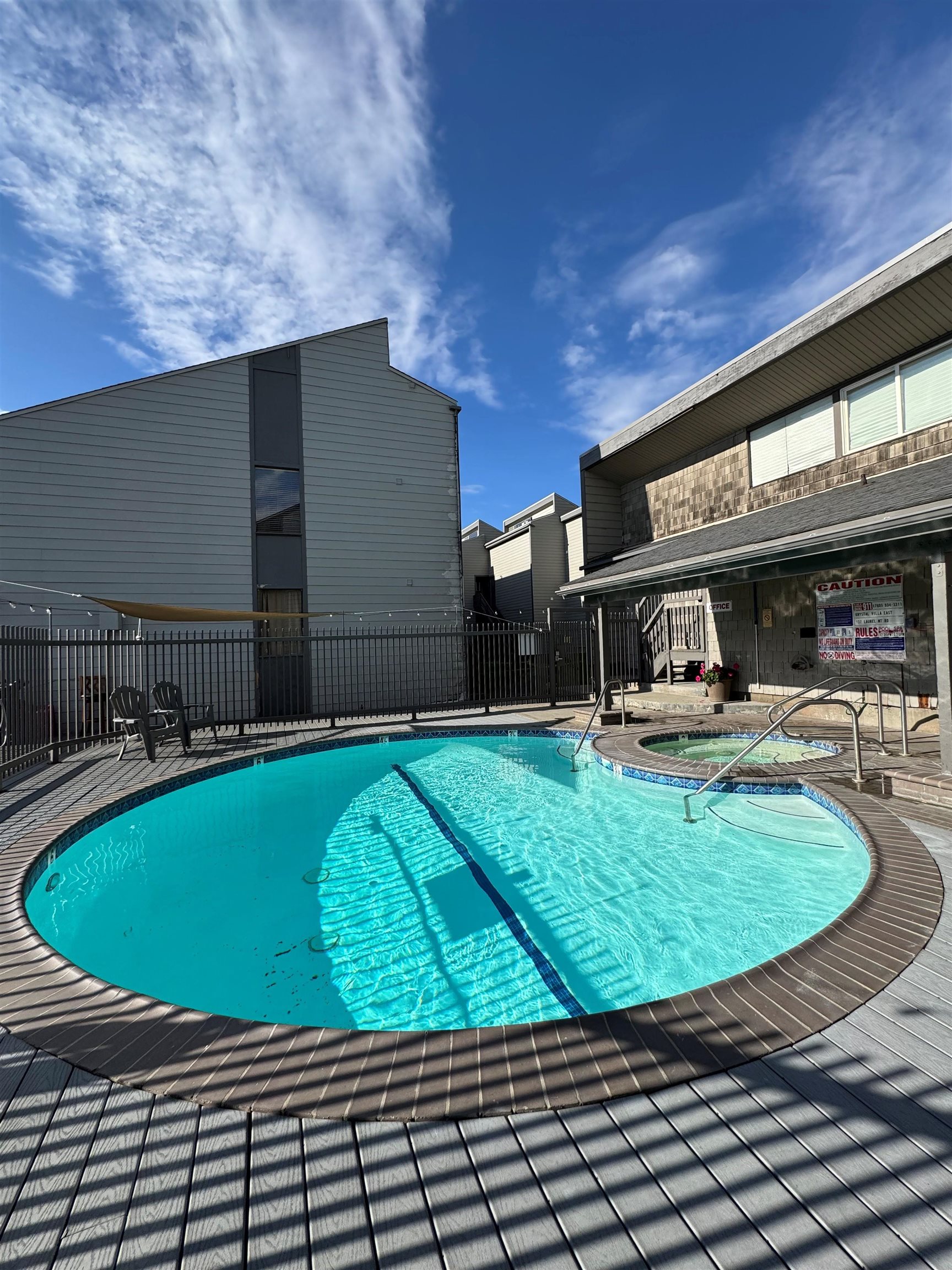137 Laurel Mountain Road, Unit 302 Mammoth Lakes, CA 93546 - Photo 10 of 12 a view of a swimming pool with a patio