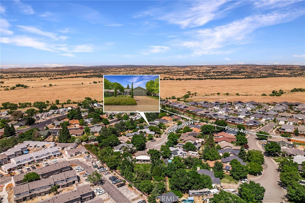 13 Avante Way Chico, CA 95973 - Photo 58 of 58 an aerial view of ocean and residential houses with outdoor space