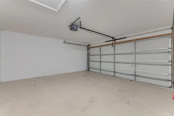 a view of a garage