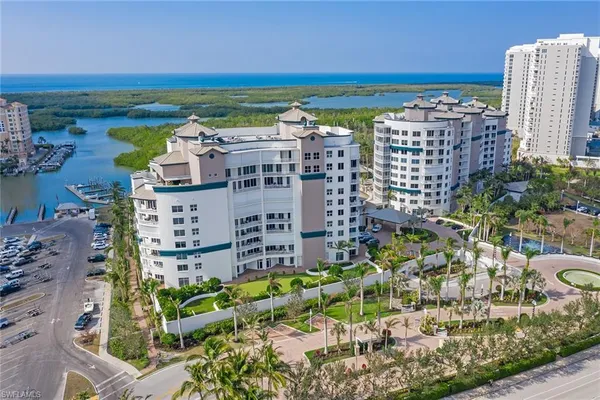 a view of a city with tall buildings