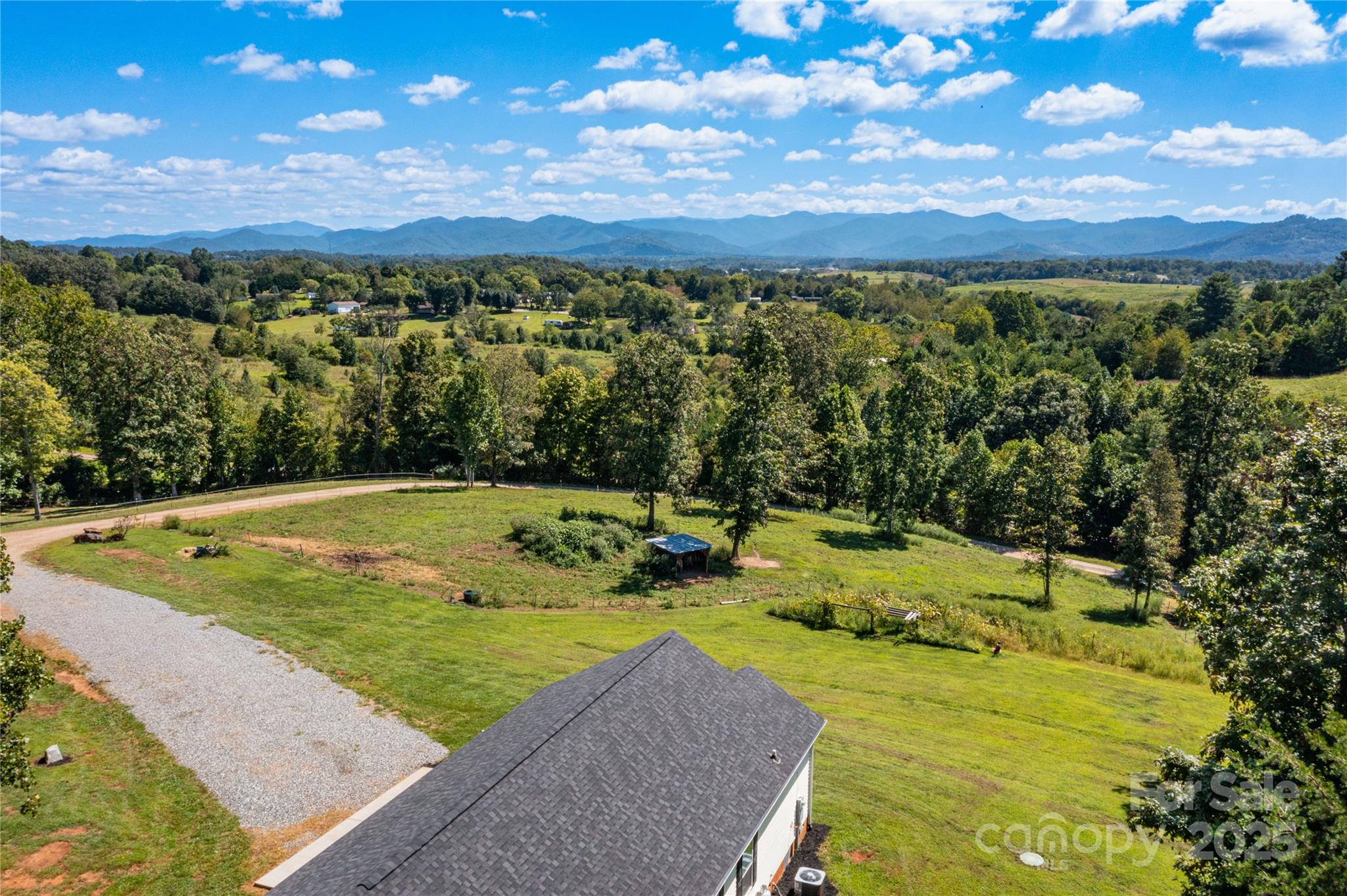 653 Mag Sluder Road Alexander, NC 28701 - Photo 25 of 28 a view of a yard with swimming pool