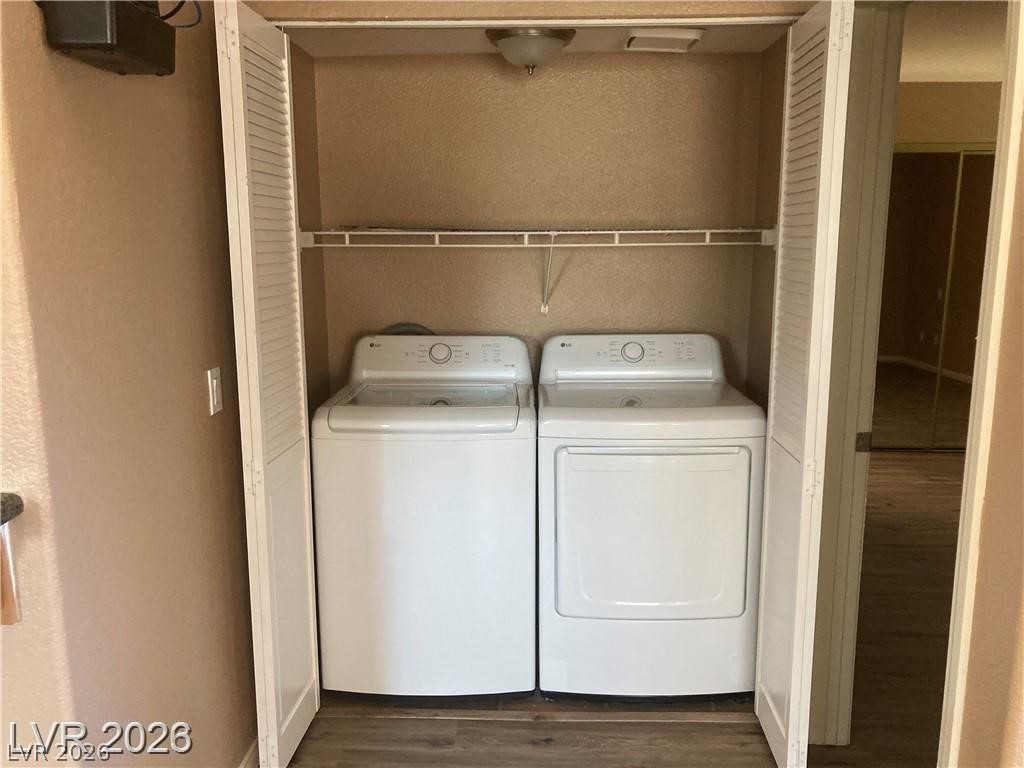 3145 East Flamingo Road, Unit 2100 Las Vegas, NV 89121 - Photo 22 of 34 A dedicated laundry closet offers convenient in-home utility access.