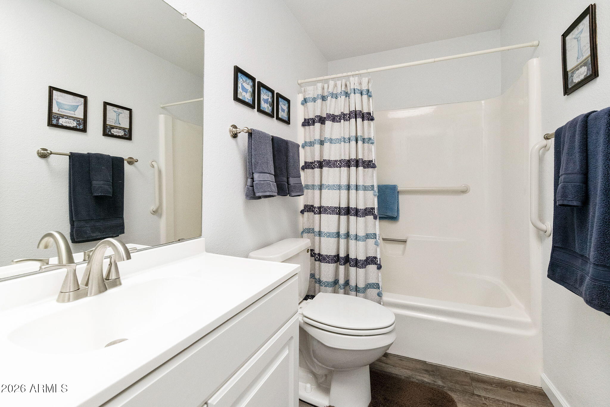 503 South Boojum Way Mesa, AZ 85208 - Photo 23 of 51 a bathroom with a sink a toilet and shower