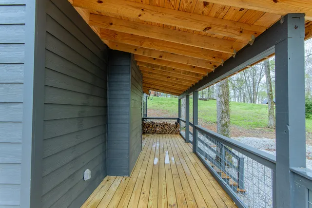 a view of outdoor space and deck