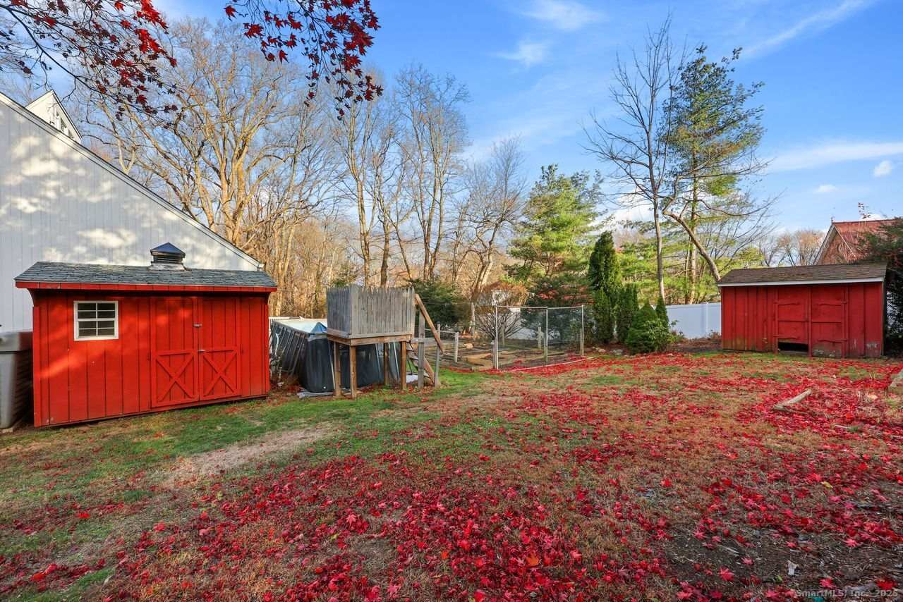38 Chester Road Easton, CT 06612 - Photo 36 of 36 a backyard of a house with shaded area