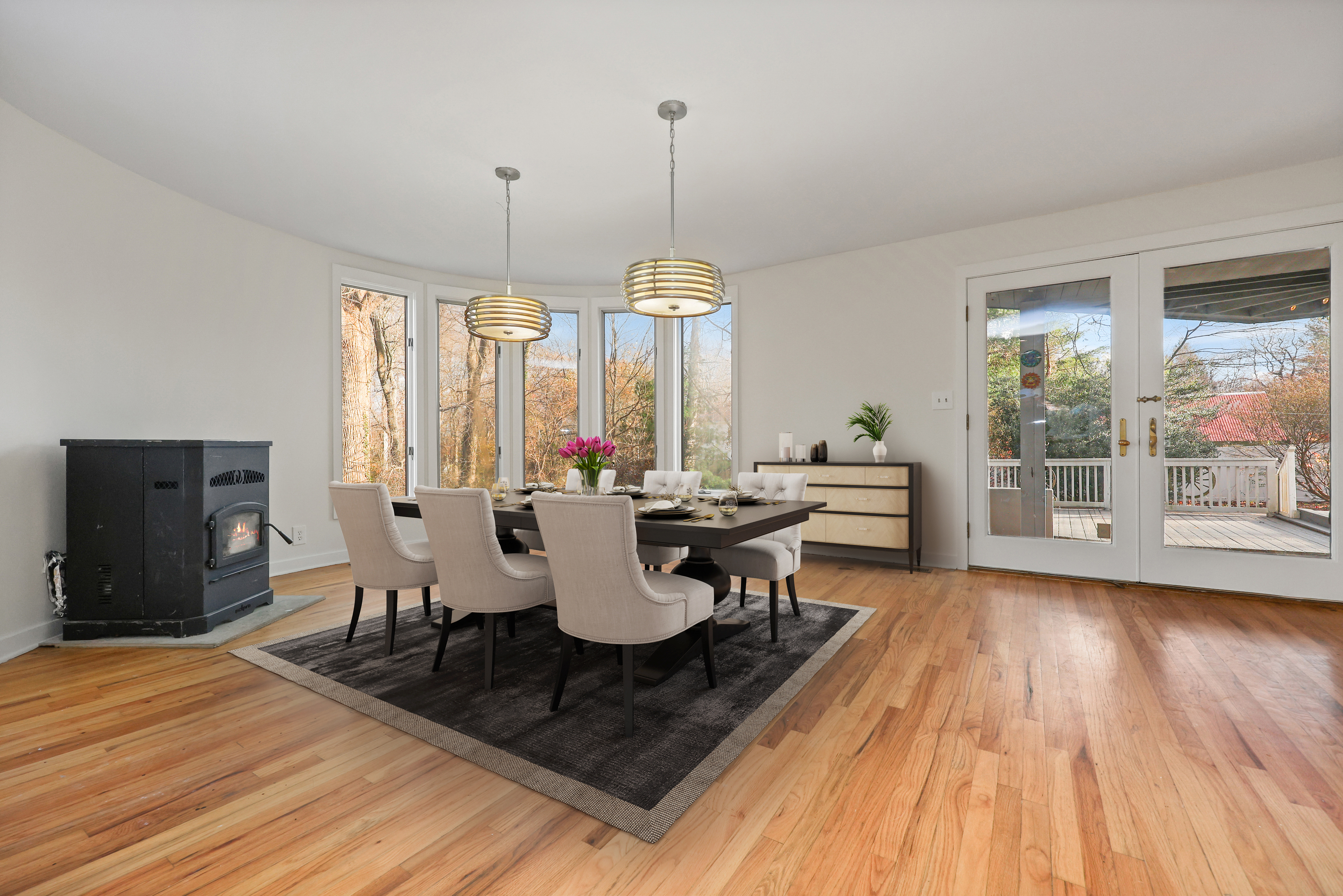 38 Chester Road Easton, CT 06612 - Photo 10 of 36 a view of a dining room with furniture window and wooden floor