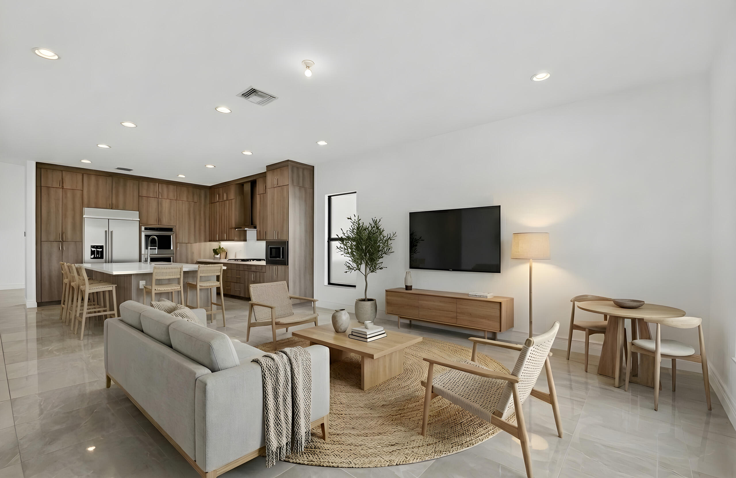 9087 Chauvet Way Boca Raton, FL 33496 - Photo 4 of 78 a living room with furniture and a flat screen tv