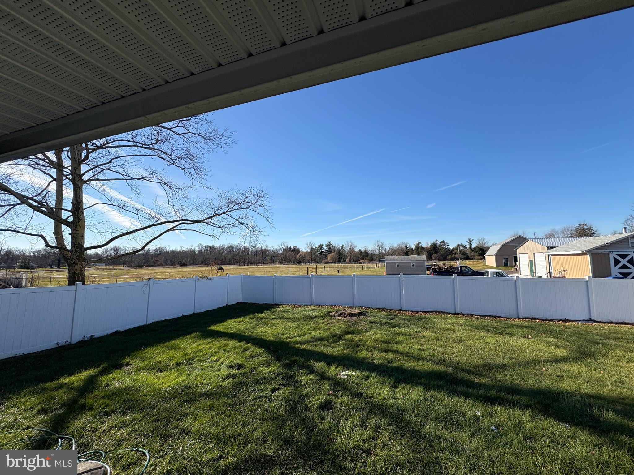 18 Crosswicks Chesterfield Road Crosswicks, NJ 08515 - Photo 15 of 20 Tranquil backyard with open fields beyond.