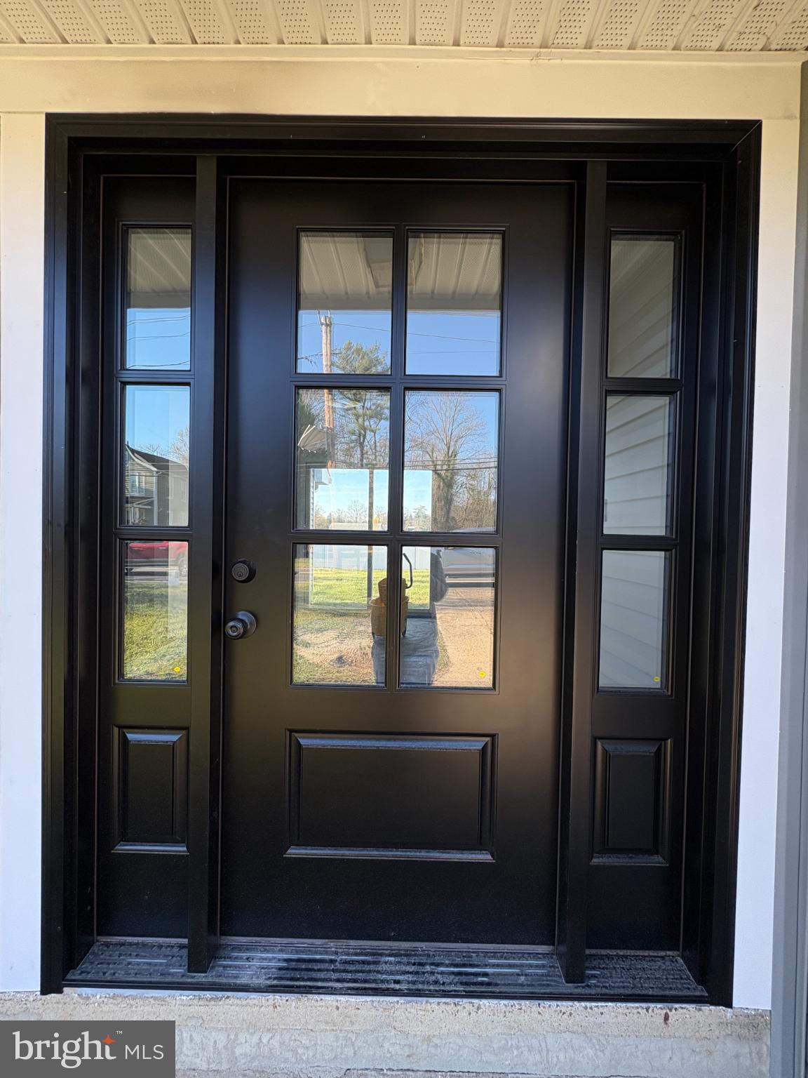 18 Crosswicks Chesterfield Road Crosswicks, NJ 08515 - Photo 2 of 20 Elegant black door with classic panes.