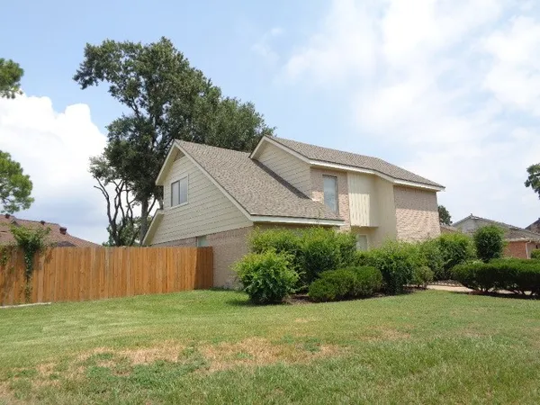 a backyard of a house