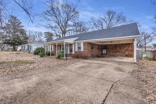 front view of house with a yard