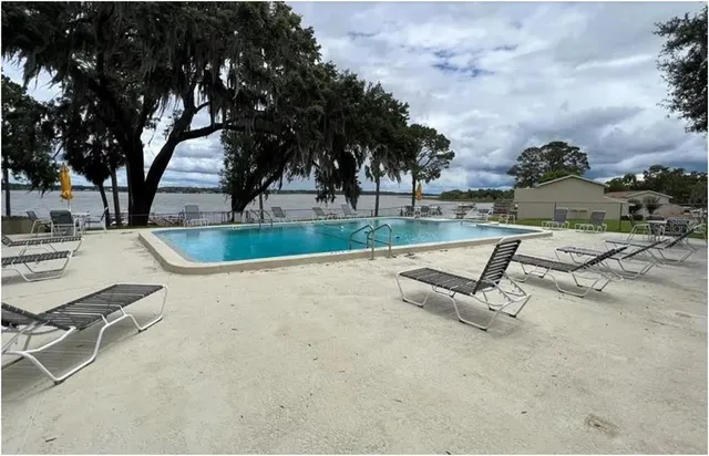 a view of swimming pool with outdoor space