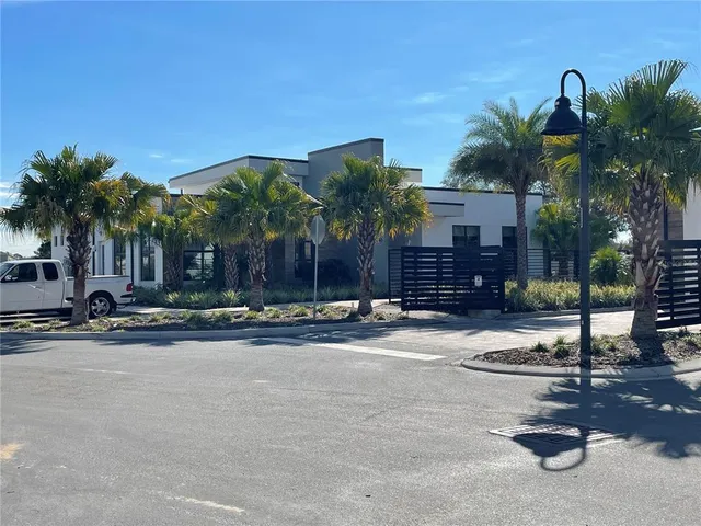 a view of an outdoor space with seating