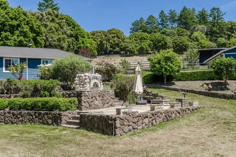 an outdoor view of garden