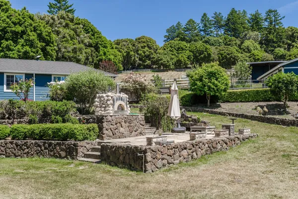 an outdoor view of garden