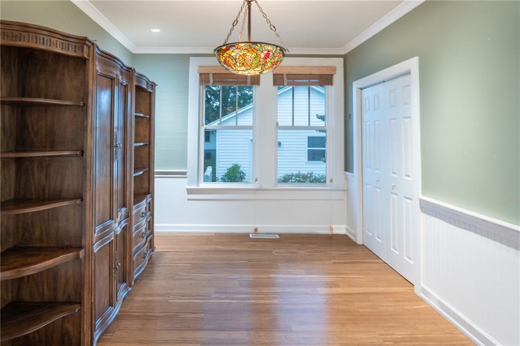 1815 Pickens Street Ball Ground, GA 30107 - Photo 20 of 38 a view of an entryway with wooden floor and door
