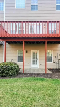 a view of a house with a porch
