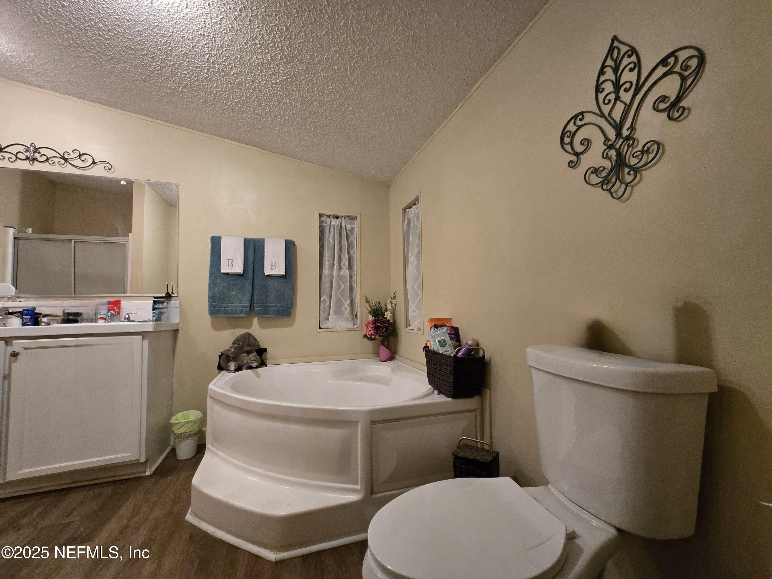 85050 Myrtice Road Yulee, FL 32097 - Photo 20 of 87 a bathroom with a toilet sink and mirror