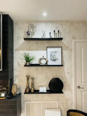 a kitchen with a stove and a microwave