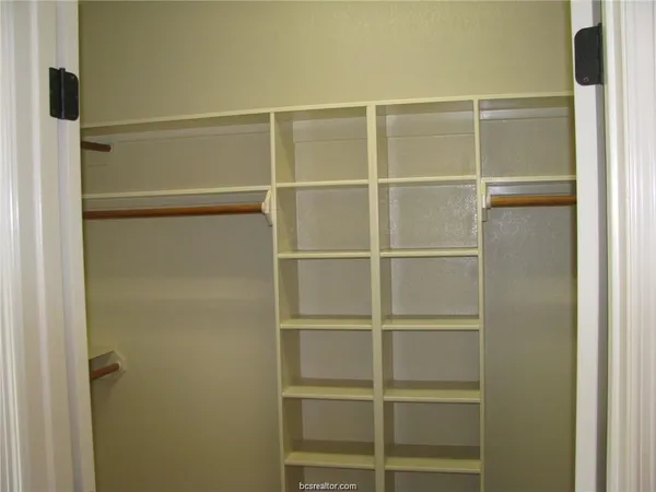 a view of a walk in closet