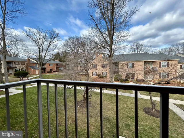a view of city from a balcony