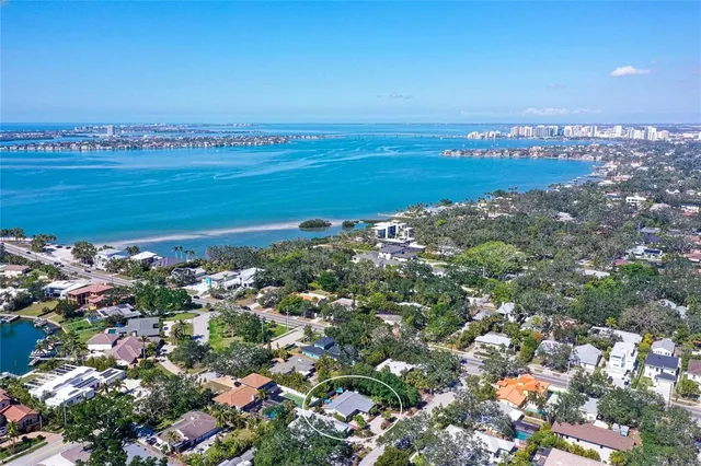 an aerial view of a city with lots of residential buildings