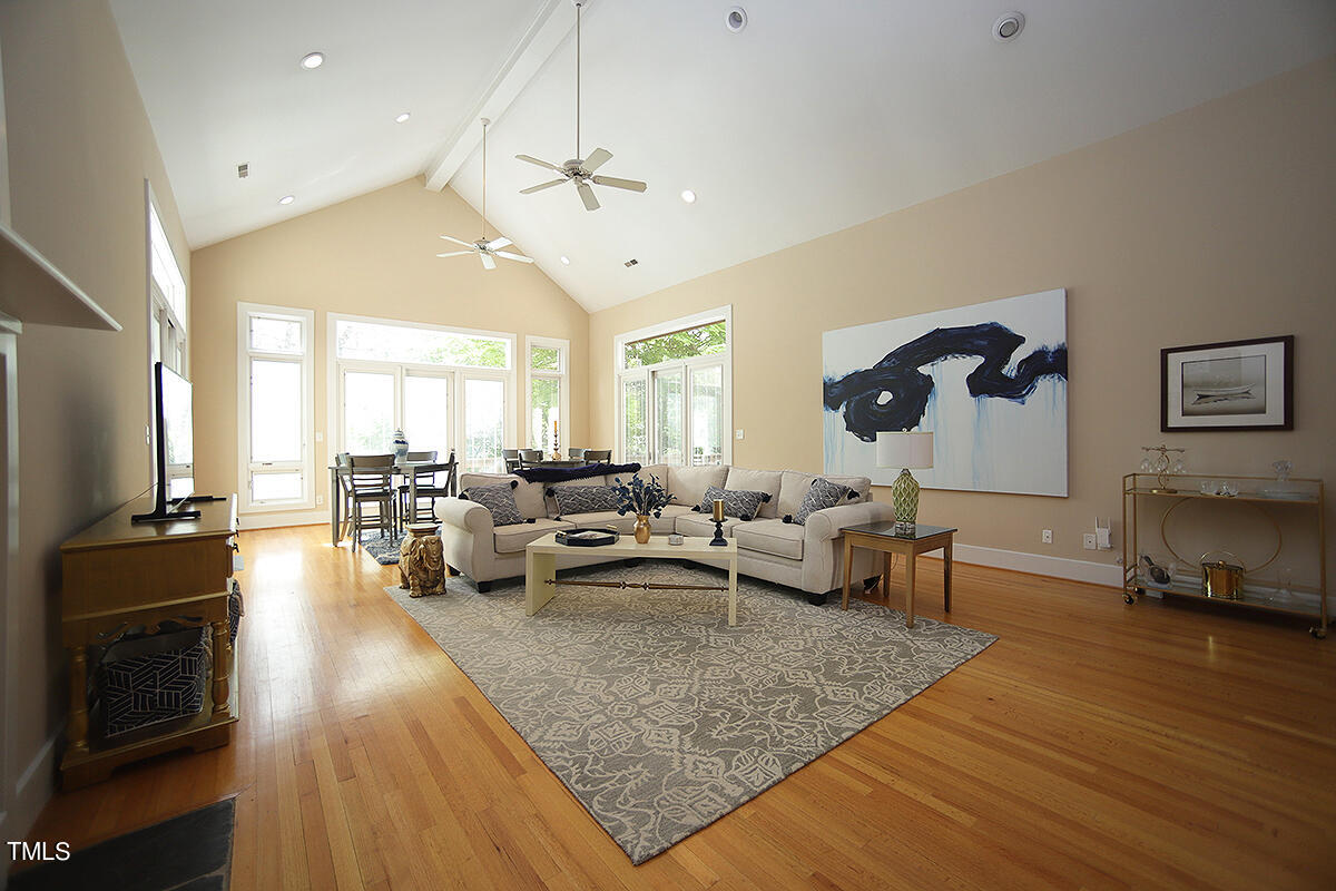 1108 Hymettus Court Raleigh, NC 27607 - Photo 13 of 48 a living room with furniture and a fireplace