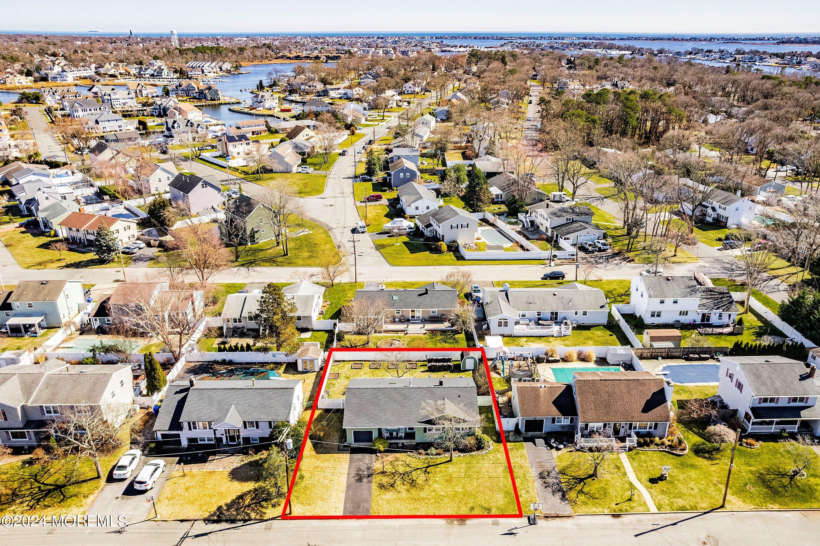 105 Leone Drive Brick, NJ 08724 - Photo 2 of 34 02-Front Aerial OUTLINE