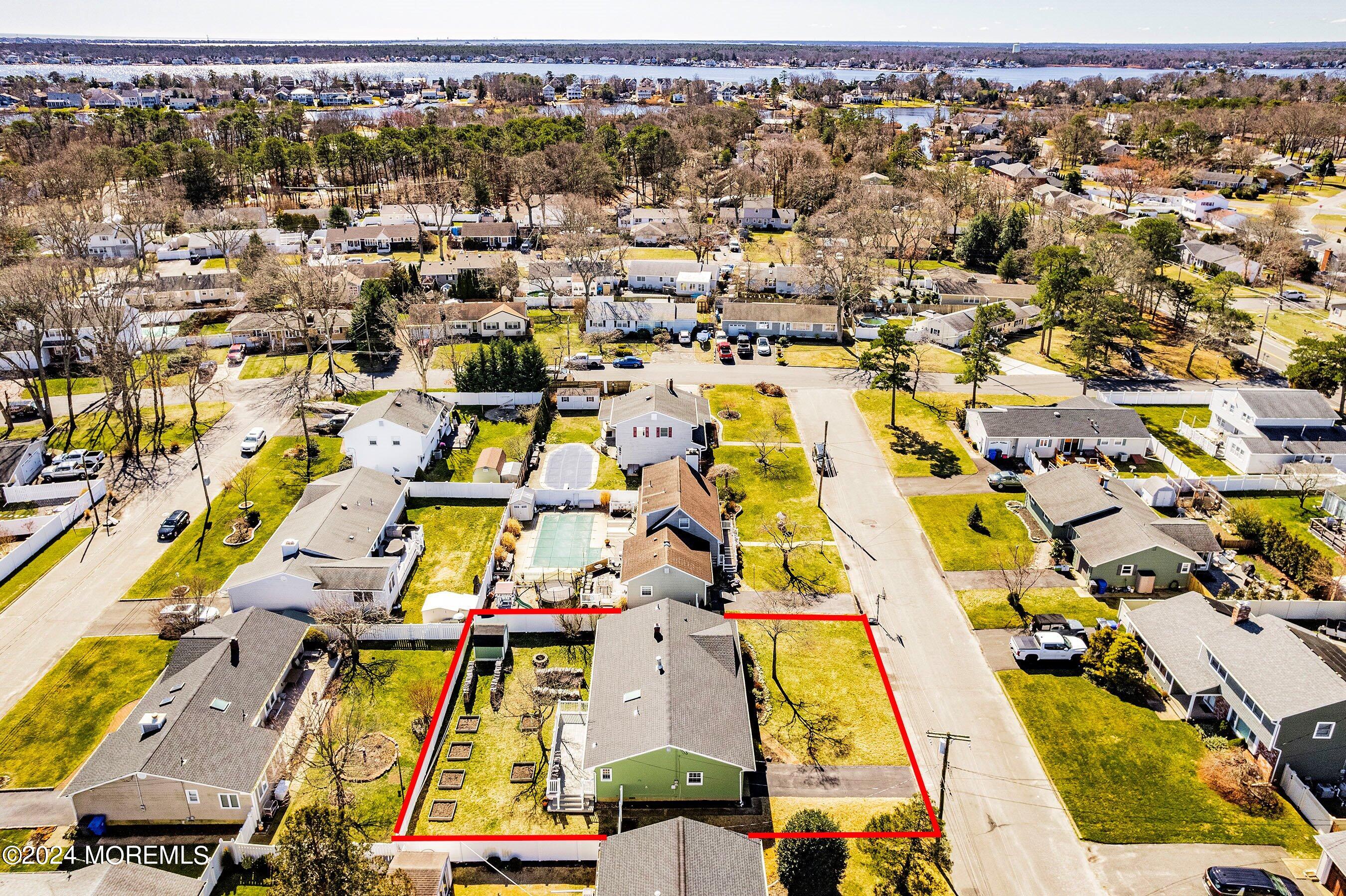 105 Leone Drive Brick, NJ 08724 - Photo 31 of 34 30-Left Aerial OUTLINE