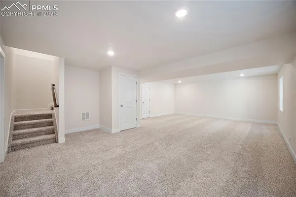 a view of an empty room