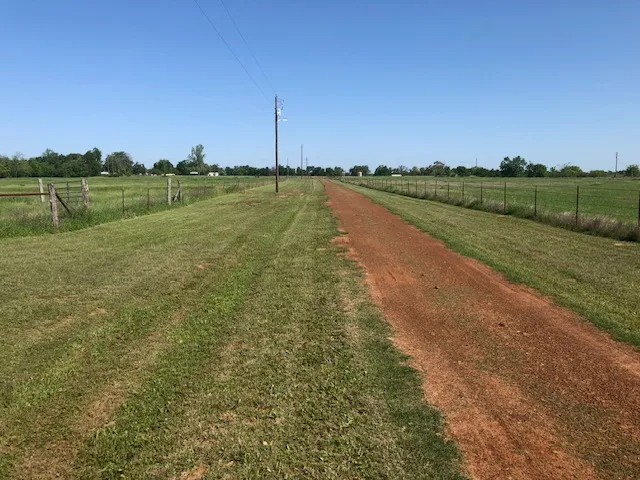 a view of a lake with a city