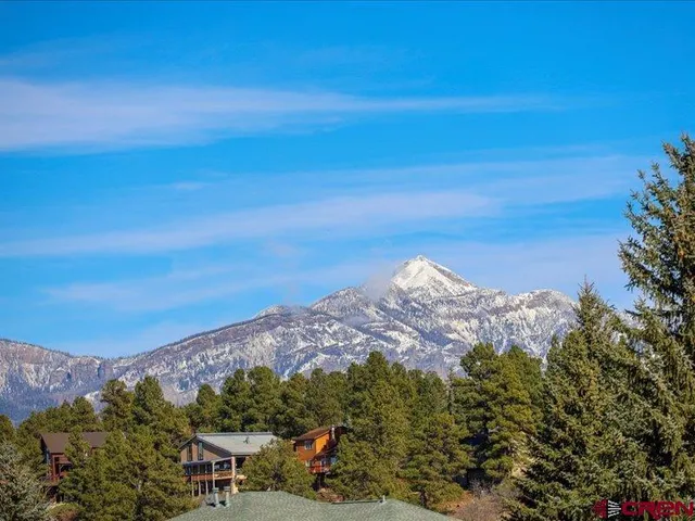 a view of lake and mountain