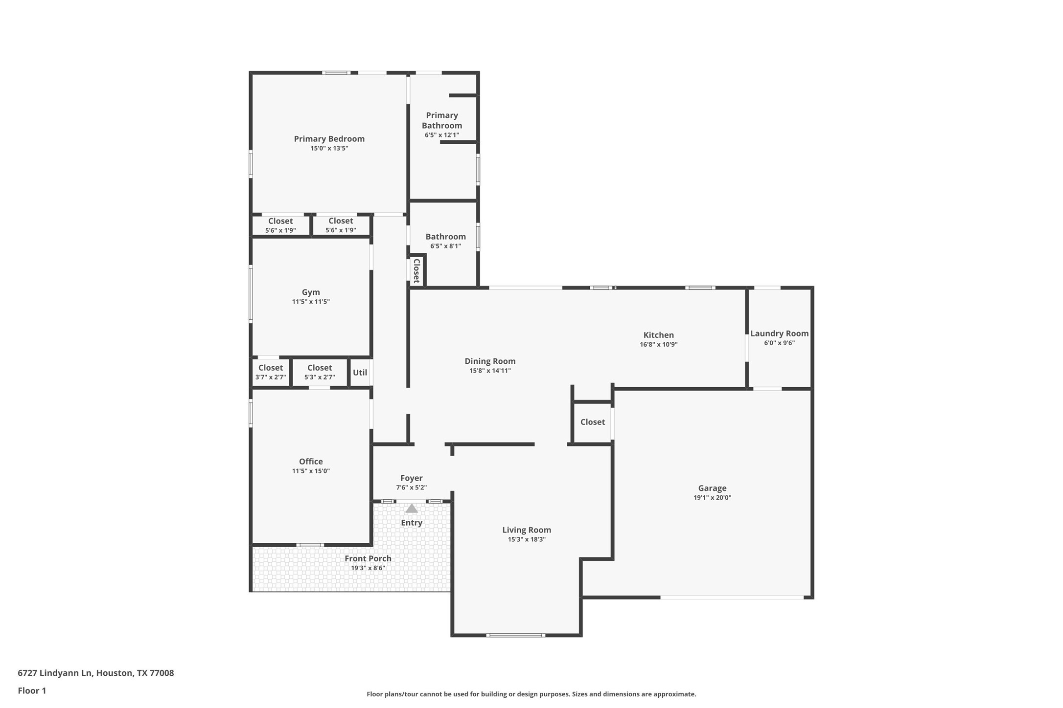 6727 Lindyann Lane Houston, TX 77008 - Photo 25 of 25 a picture of floor plan