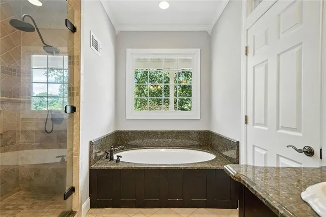 a view of backyard with a deck