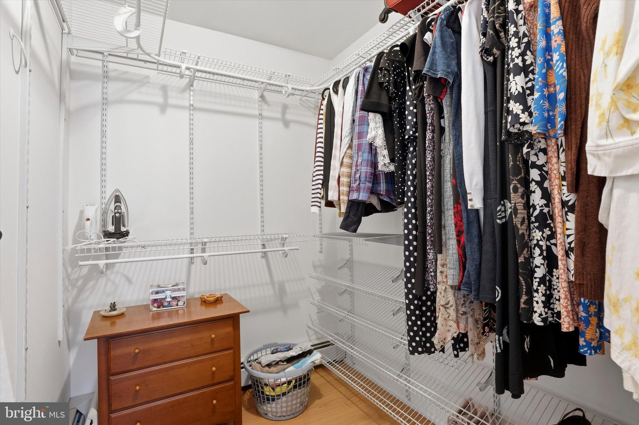 28 Sycamore Road Levittown, PA 19056 - Photo 12 of 31 a view of walk in closet with clothes and shoes