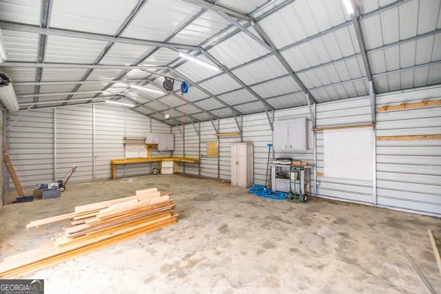 a view of a room with furniture