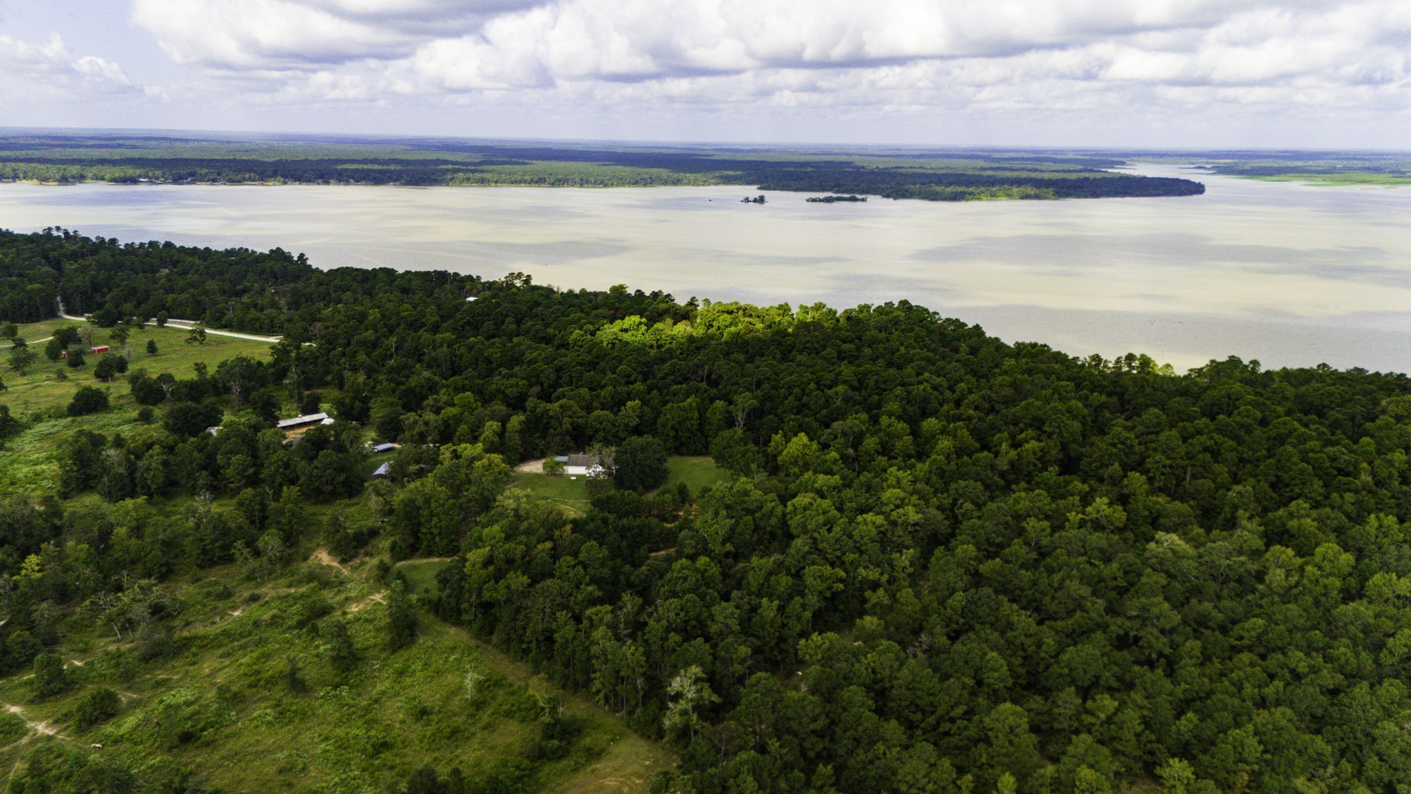 1387 Barrett's Landing Road Trinity, TX 75862 - Photo 48 of 50 a view of a lake from a yard