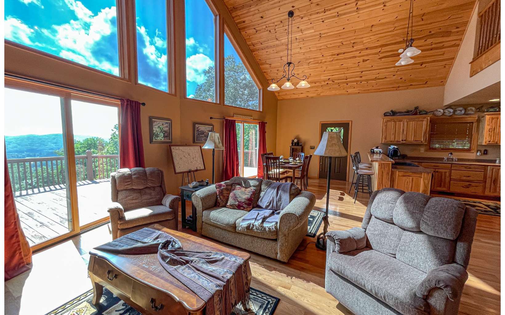 295 Oak Rdg Estate Murphy, NC 28906 - Photo 1 of 4 a living room with furniture and a floor to ceiling window
